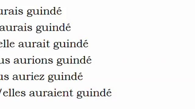 Изучение французского языка = Спряжение глаголов = Guinder смотреть онлайн