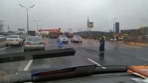 Падение крана на 19‑м километре МКАД
