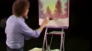 Bob Ross Painting Happy Trees... *Ohhhh here they come!*