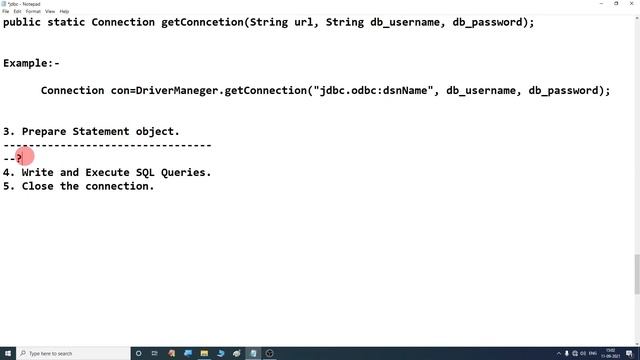 JDBC | Steps to connect with Database in Java | steps to connect jdbc | java program to dabase