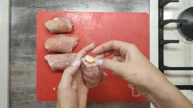 Вкусные пальчики (рулетики) из свинины с сыром / Рецепт мясных рулетиков / Свиные пальчики с сыром