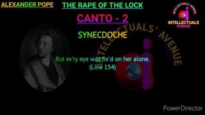 The Rape of the Lock by Alexander Pope, Canto 2, Literary Terms & Figure of Speech Hindi Urdu