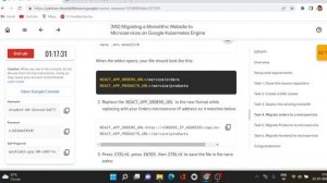 Migrating a Monolithic Website to Microservices on Google Kubernetes Engine | GCP | Qwiklabs
