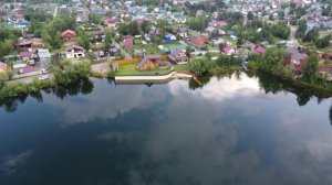 Полет на DJI mini 2. Озеро за городом