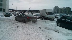 bmw f30 задний привод зимой