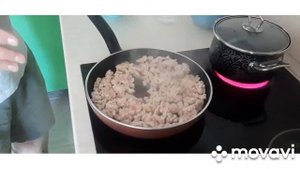 Паста с фаршем и сливочным соусом с грибами. Вкусный и простой рецепт для каждого.