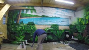 Граффити в Гараже "Тропики"