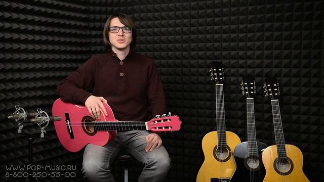 ARIA FIESTA FST-200 3/4 классическая гитара уменьшенного размера смотреть онлайн