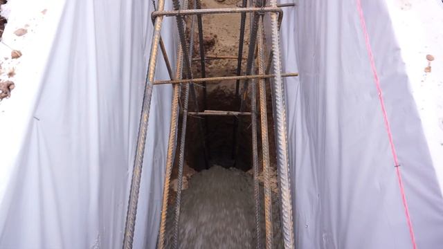 Заливка фундамента для кирпичного дома смотреть онлайн