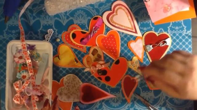 Мастер-класс.Создаем открытки ВАЛЕНТИНКИ. Канал СкрапРадуга со Светланой. смотреть онлайн