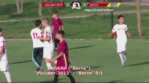 Голы в матчах ДФЛ забитые 12 апреля (Веста, Рассвет-2012, Омега)