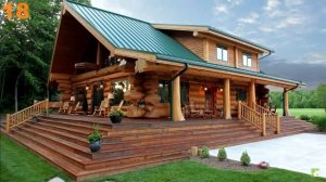 Деревянные дома из бревна ручной рубки – большого и малого диаметра: проекты и фото