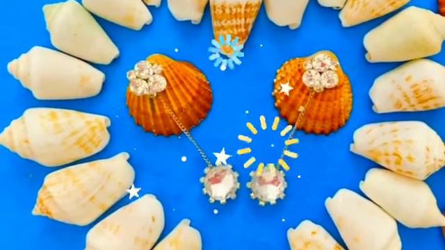 Красивые серьги из страз и цепочки. Обзор серьг со стразами. Серьги своими руками.