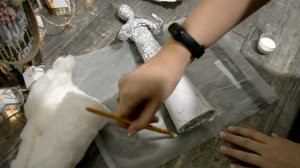 Дед Мороз из ваты и ёлочная игрушка Ёжик. Мастер-класс пошагово