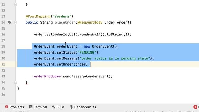 Spring Boot Kafka Microservices - #11 - Create REST API and Test Kafka Producer in OrderService смотреть онлайн