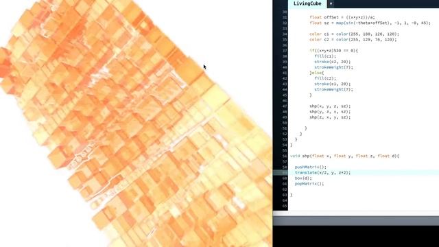 Java Art #66 LivingCube【Processing】 смотреть онлайн