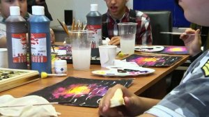 Видео с Арт терапии для особенных деток