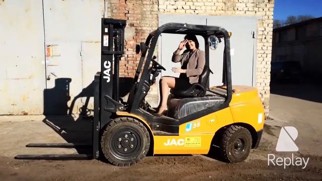Автопогрузчик JAC CPCD35. Надежда Королева. смотреть онлайн