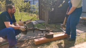 Самый лучший способ выбить оси нижнего рычага НИВА!