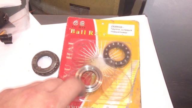 Zongshen ZS 200 - ремонт траверсы (замена подшипников) смотреть онлайн