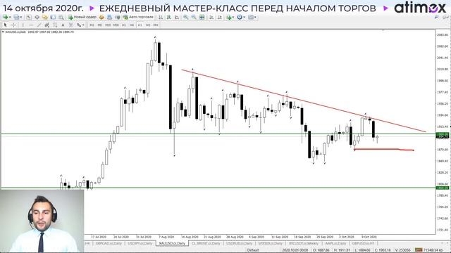 Прогноз по рынку форекс на  14.10 от Тимура Асланова