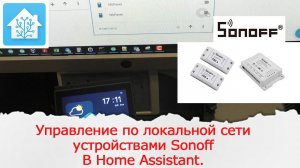 Управление по локальной сети устройствами Sonoff в Home Assistant.