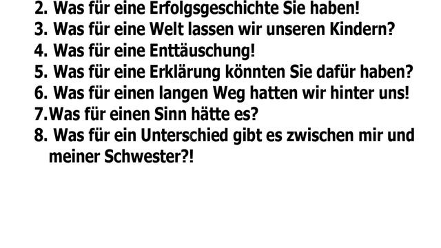 Немецкий язык по плейлистам для учивших, но забывших. Урок 3.77 Вопрос: Was für eine? смотреть онлайн