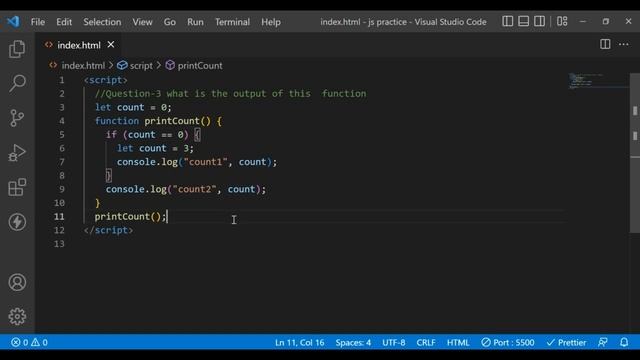JS Output Interview Questions  | JavaScript Output based Tricky Questions