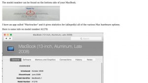 Apple: What does "A1278" mean in specifying a MacBook model? (2 Solutions!!)