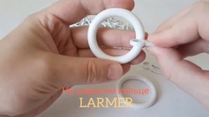 Крючки для штор на кольца белые