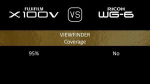 Fujifilm X100V vs. Ricoh WG-6: A Comparison of Specifications