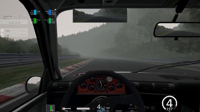 Assetto Corsa 01 20 2015 BMW M3 DTM Foggy Nordschleife onboard смотреть онлайн