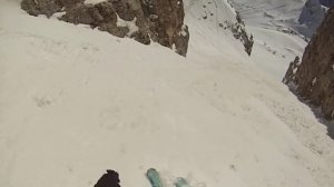 Skiing in Dolomites, Val di Fassa