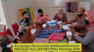 Best Practice Pelatihan PKK Batik Tulis Level II T.A 2020  LKP NEUTRAL Ponorogo