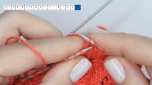 УЗОР СПИЦАМИ .ВСЕ ПРОСТО. МК  АЖУР ЛИСТЬЯ ПО КРУГУ.