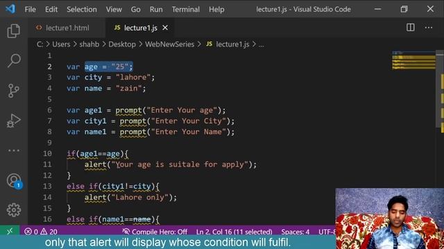 if else statement in javascript, if else, else if statement in javascript. javascript course.