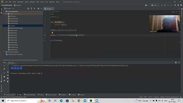 Lambda / Anonymous Function | Inbuilt function like filter() map() reduce() | Python for Beginner