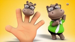 бегемот палец семья Детские рифмы для детей 3D Songs for Toddler Farmees Songs Hippo Finger Family