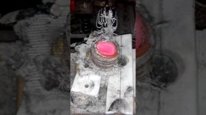 Индукционный нагрев  Плавка латуни