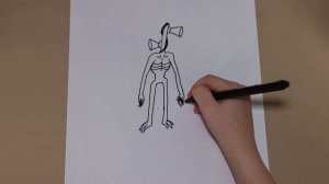 Как нарисовать Сиренеголового поэтапно карандашом