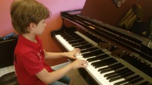 Черни. Этюд  N 2 оп.299, Миша Андреев. Czerny, etude N 2 op.299, Misha, 8, piano practice.