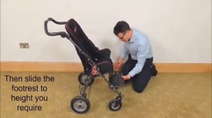 Swifty – Pediatric Wheelchair – Adjusting the Footrest | THOMASHILFEN