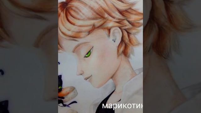 рисунок Адриана Агреста ручная работа