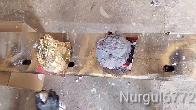 копилка из гипса/краска эмаль аэрозольная (супер хром) керемет краска смотреть онлайн