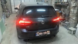 Перепрограммирование задних фар VW GOLF VII GTI USA под работу задних габаритов без стоп секции