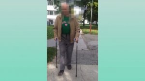 Походка на 9-й день после замены тазобедренного сустава.