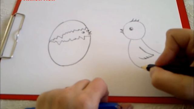 КАК НАРИСОВАТЬ ЦЫПЛЯТ. ПАСХАЛЬНАЯ (ВЕСЕННЯЯ) КАРТИНКА (очень просто, для начинающих) смотреть онлайн