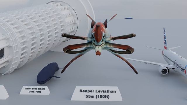 Subnautica - THE INSANE SIZE OF SUBNAUTICA CREATURES (Includes Gargantuan Leviathan)