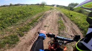 в 7 лет на детском питбайке 3й выезд MotoLand CRF 10 (70cc AT)