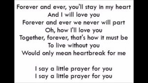 I Say A Little Prayer - Aretha Franklin (Lyrics)